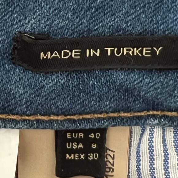 Mossimo Dutti Women's Blue Denim Jeans Size 8 Boot Cut High Rise Stretch NWT - Picture 9 of 13